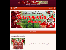 Tablet Screenshot of kalocsaipaprika.com